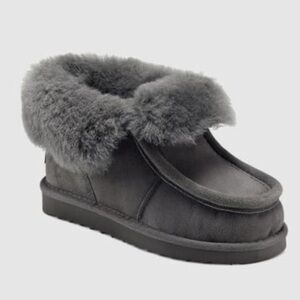 Aerosoles Girl's Mini Alaksa Toasty Boot grey fuzzy size 1 little kid new